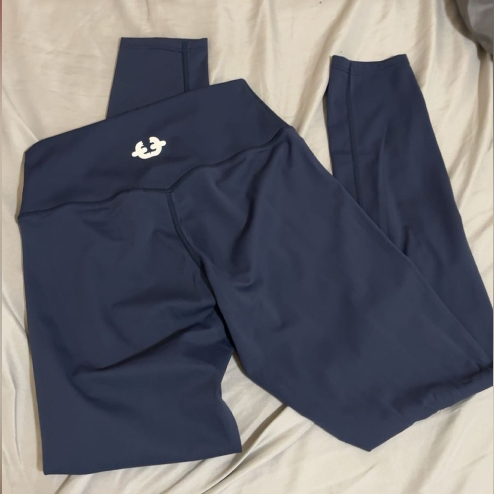 Navy Blue Leggings with Logo